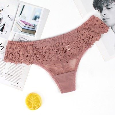 Women Low Waist G String Bikini Lace Thong For Women