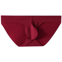 Primavera/Estate New Ice Silk Traceless Intimo Pantaloni a triangolo da uomo Pantaloncini tinta unita ad asciugatura rapida